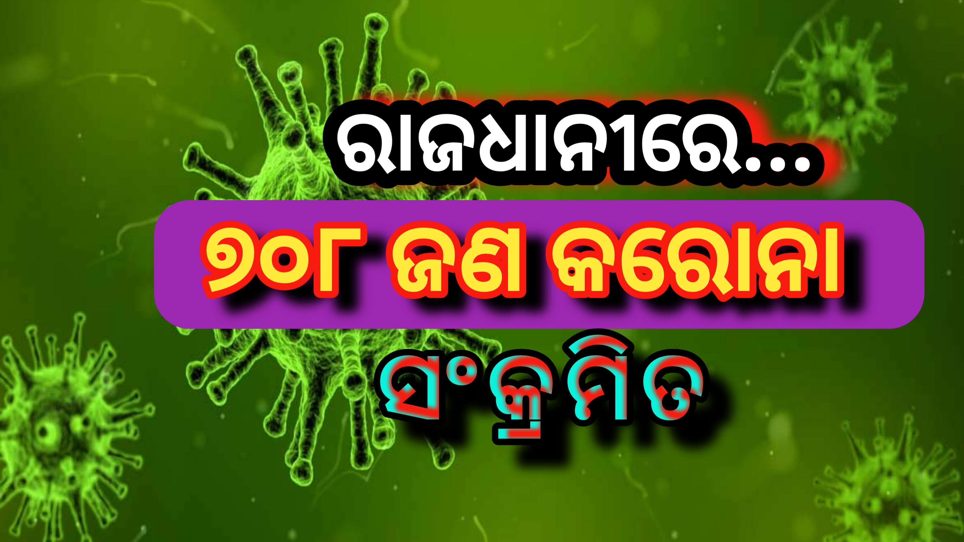 ଗତ ୨୪ ଘଣ୍ଟା ରେ ରାଜଧାନୀରୁ ୭୦୮ କରୋନା ସଂକ୍ରମିତ ଚିହ୍ନଟ…