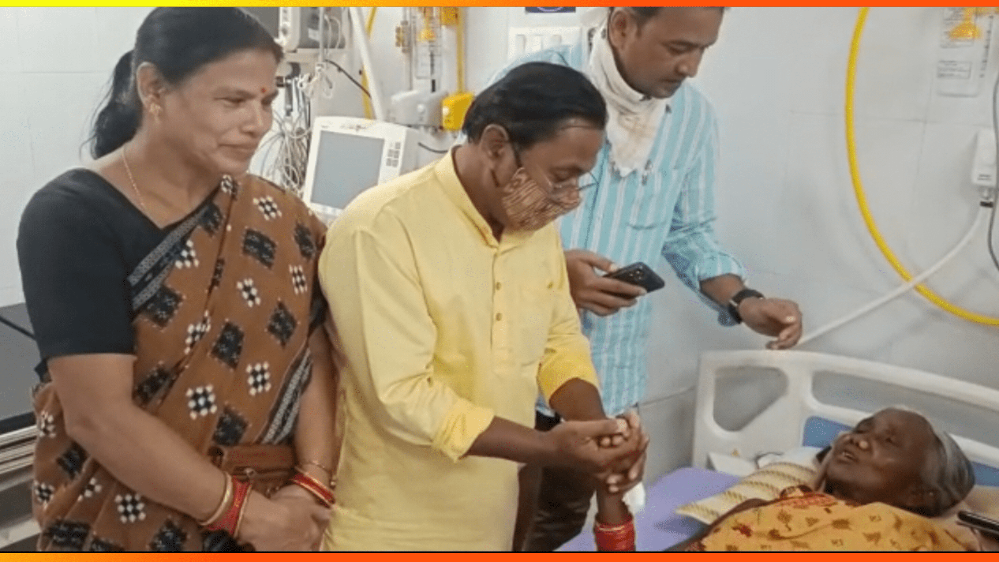 ପଦ୍ମଶ୍ରୀ କମଳା ପୂଜାରୀଙ୍କୁ କଟକ ମେଡିକାଲ ରେ ଭେଟିଲେ କଟକ ବିଜେପିର ନେତୃମଣ୍ଡଳୀ…