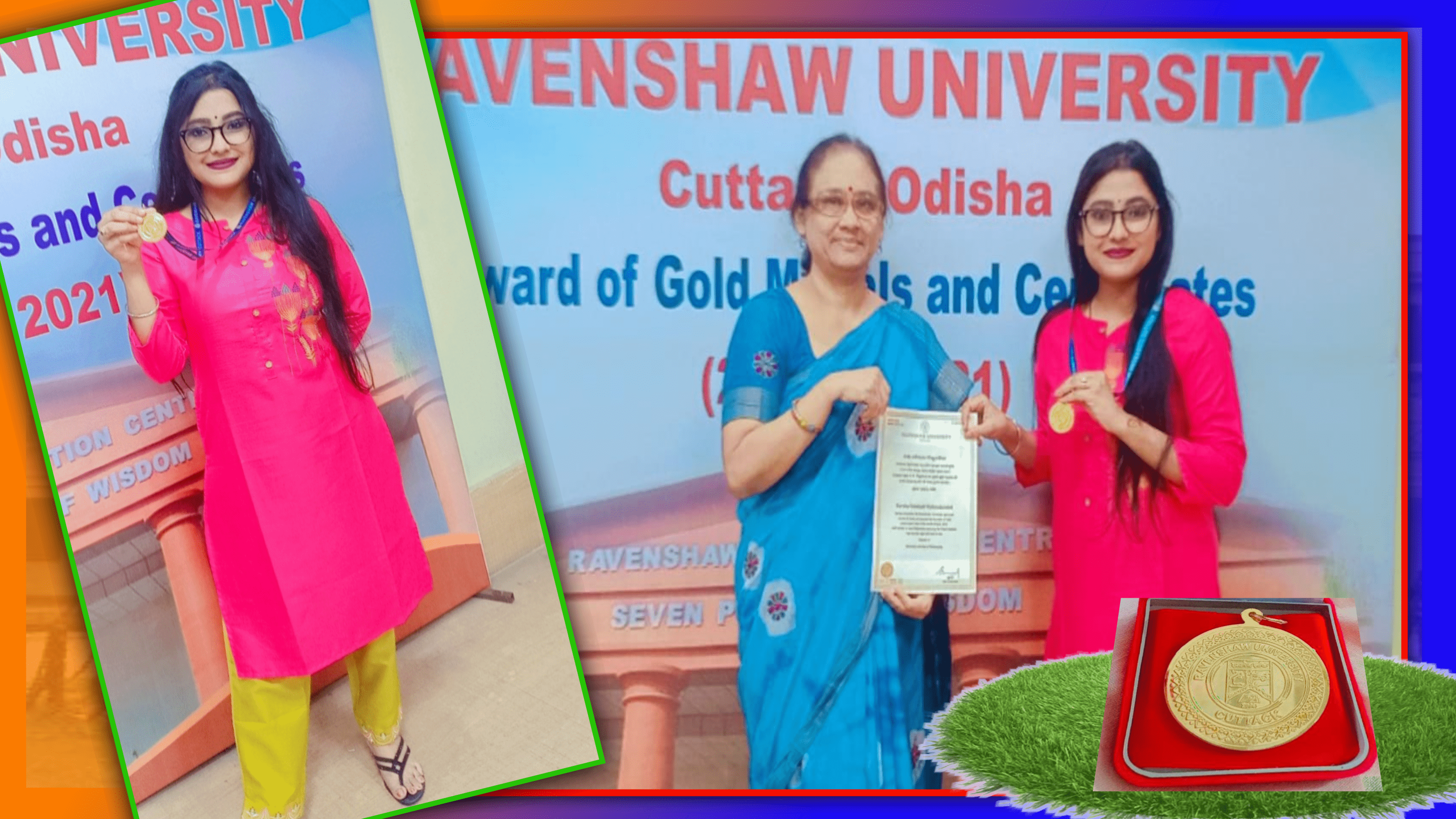 ରେଭେନ୍ସା ବିଶ୍ବବିଦ୍ୟାଳୟର କୃତି ଛାତ୍ରୀ ସୁଶ୍ରୀ ବର୍ଷା ବୈଶାଳୀଙ୍କୁ ୨୦୨୧ ଶିକ୍ଷାବର୍ଷର ଦର୍ଶନ ଶାସ୍ତ୍ରରେ ସର୍ବୋଚ୍ଚ ନମ୍ବର ପାଇଁ ସ୍ୱର୍ଣ୍ଣ ପଦକ…