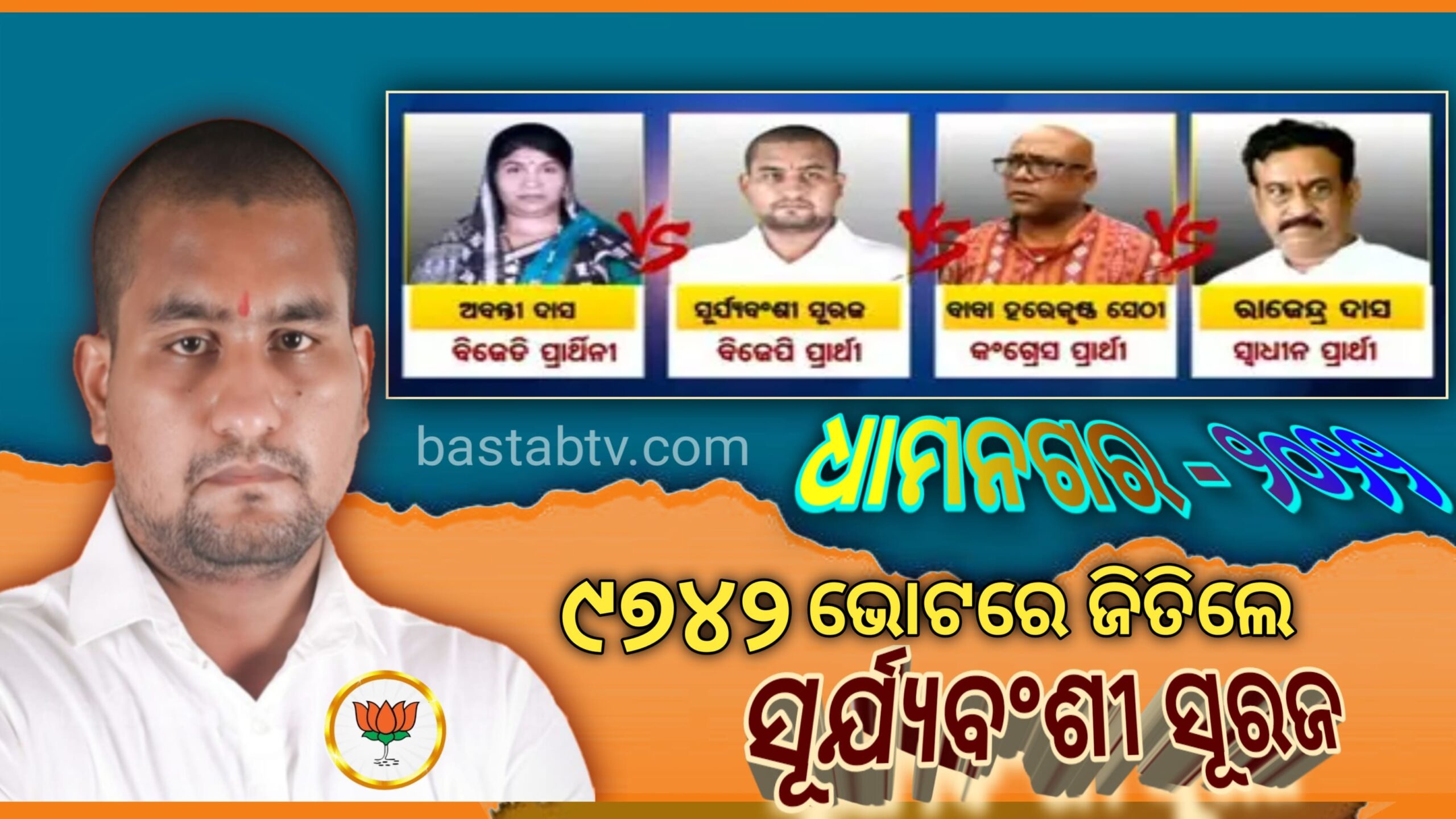 ଏ ବିଜୟ ଧାମନଗରବାସୀଙ୍କର ପ୍ରାର୍ଥୀ ନୁହେଁ ପୁଅ ଭାବି ଜିତାଇଛନ୍ତି- ସୂର୍ଯ୍ୟବଂଶୀ ସୂରଜ…
