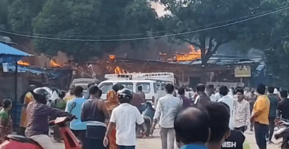 ଭୁବନେଶ୍ବର ୧ ନମ୍ବର ହାଟରେ ଅଗ୍ନିକାଣ୍ଡ