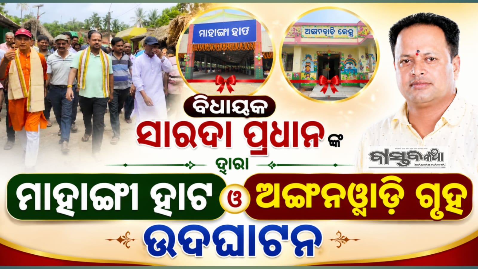 ବିଧାୟକ ଶାରଦା ପ୍ରଧାନଙ୍କ ଦ୍ୱାରା ମାହାଙ୍ଗା ହାଟ ଓ ପର୍ଶୁରାମପୁର ଅଙ୍ଗନୱାଡି ଗୃହ ଉଦଘାଟିତ….