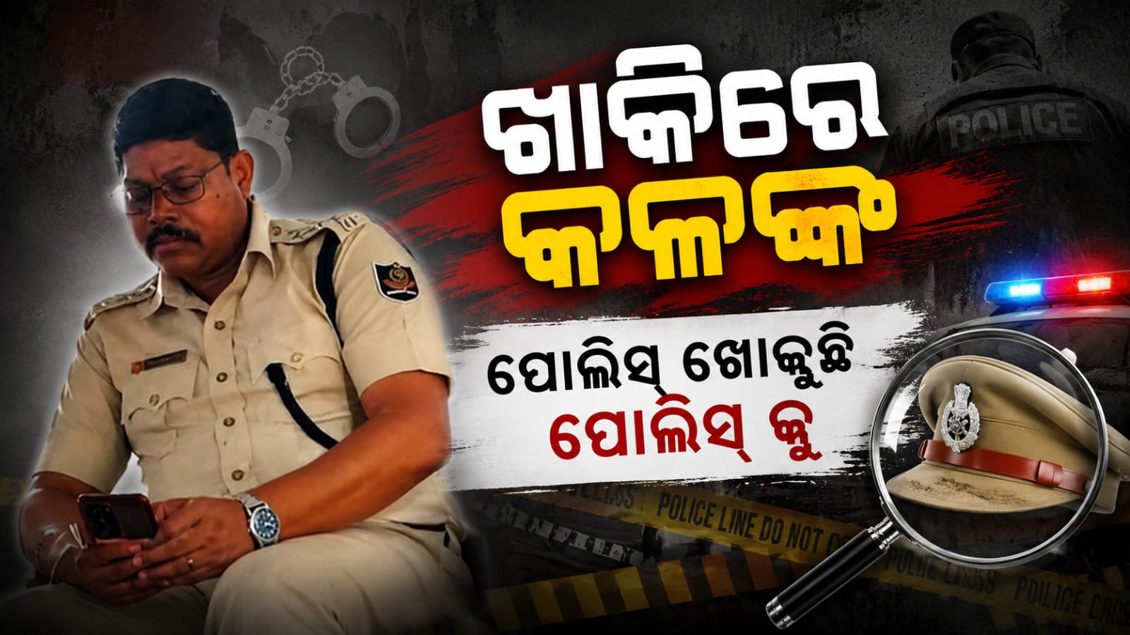 ଖାକିରେ କଳଙ୍କ,ପୋଲିସ୍  ଖୋଜୁଛି ପୋଲିସକୁ