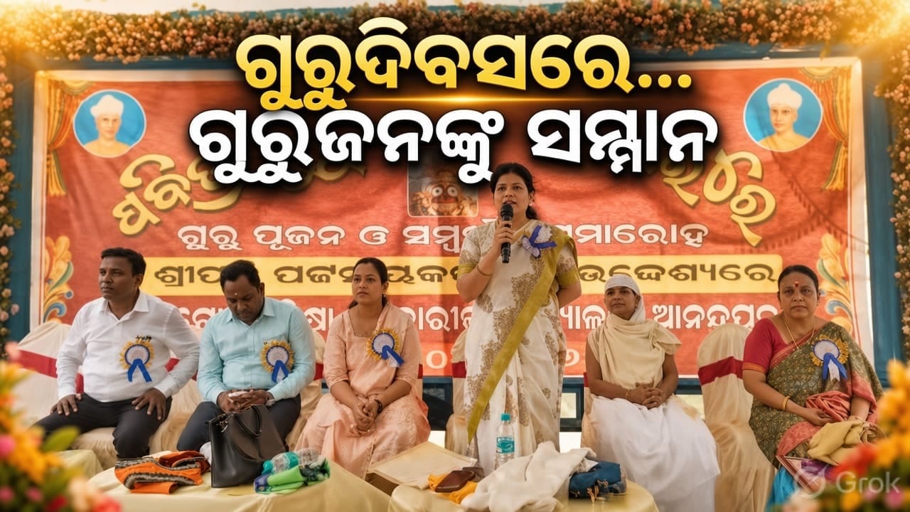 ଗୁରୁଦିବସରେ ଗୁରୁଜନଙ୍କୁ ସମ୍ମାନ…